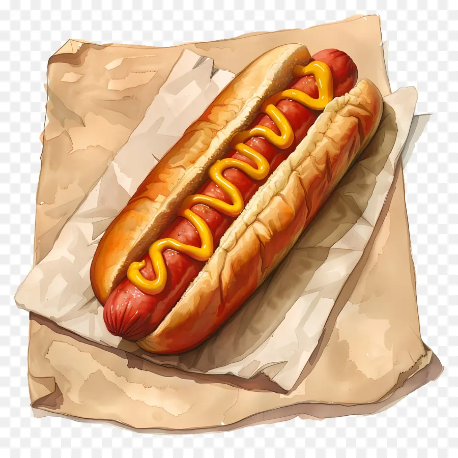 Cachorro Quente，Mostarda PNG