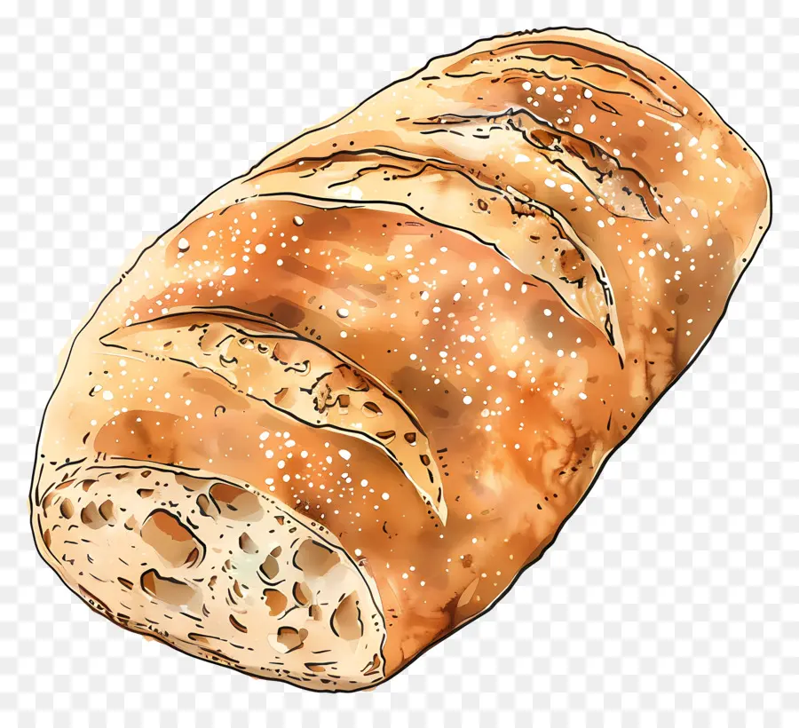 Ciabatta，Pintura Em Aquarela PNG