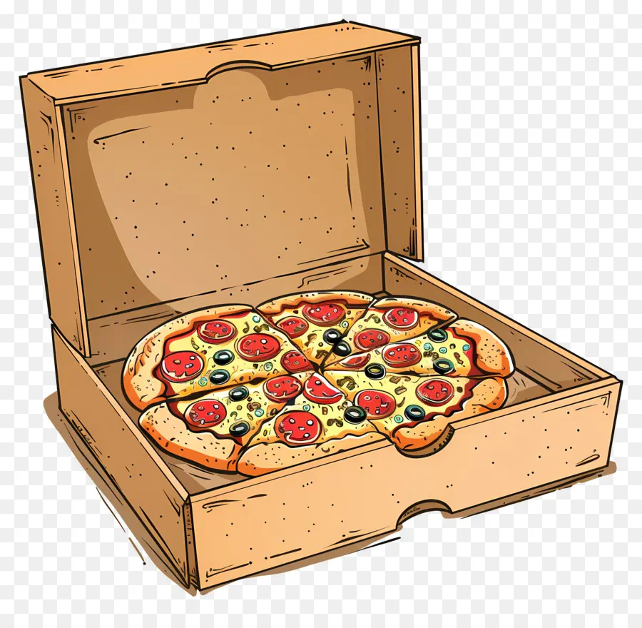 Pizza Na Caixa，Pizza PNG