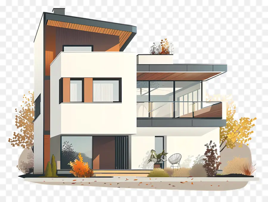 O Modern House，Modernas Casa Design PNG