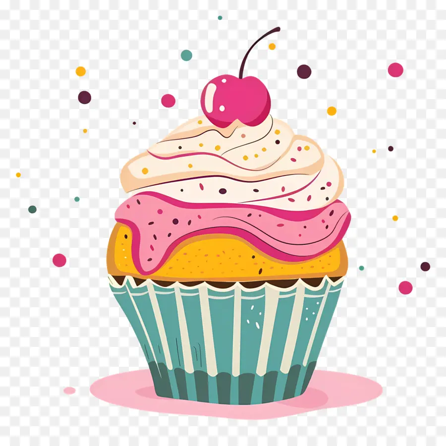 Cupcake，Geada De Baunilha PNG