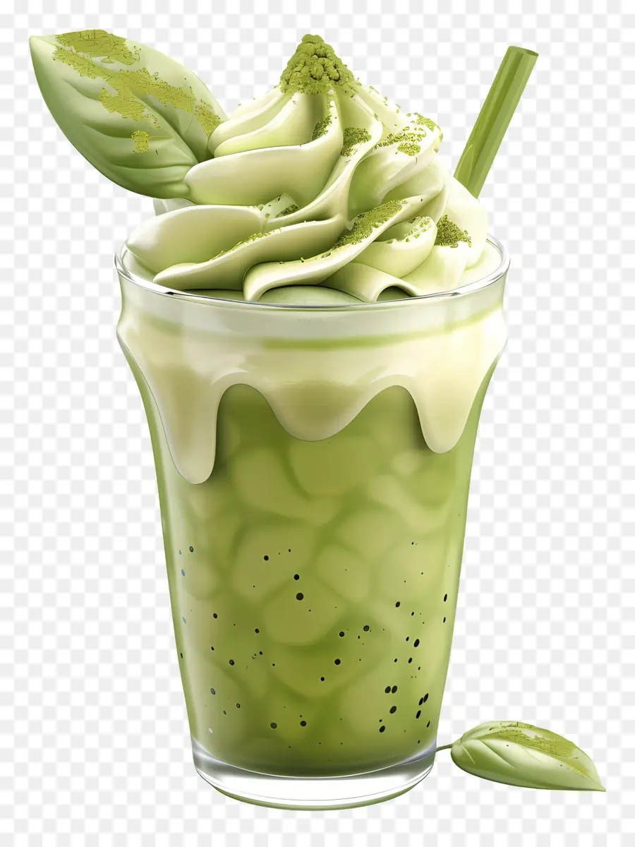 Bebida Matcha，Matcha Latte PNG