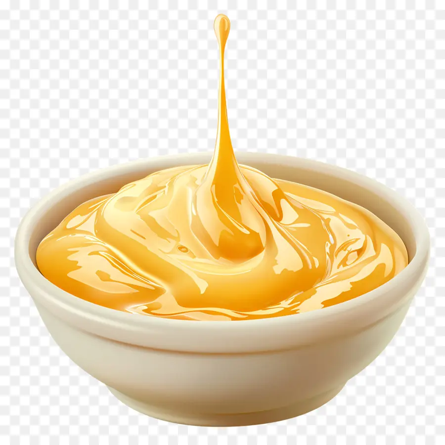 Molho De Queijo，Branco Tigela PNG