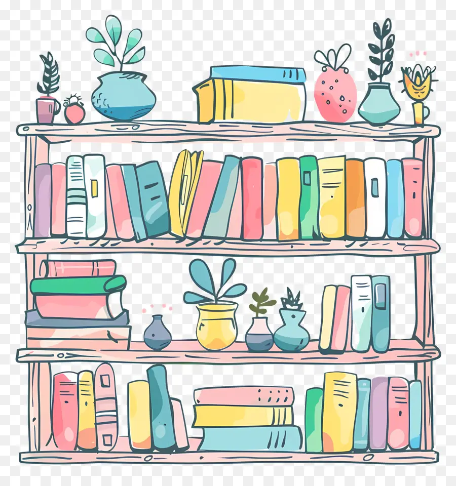 Biblioteca，Bookshelf PNG