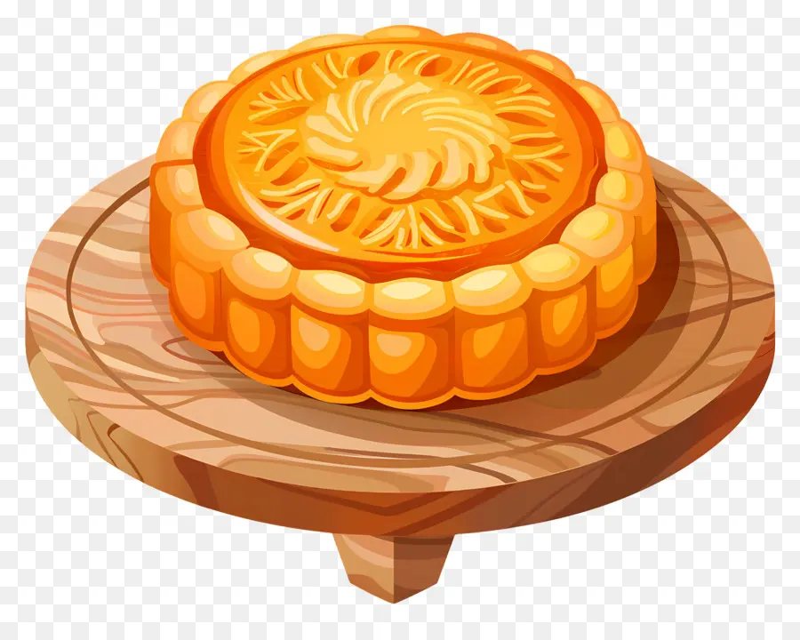 Mooncake，Bolo Da Lua Chinesa PNG