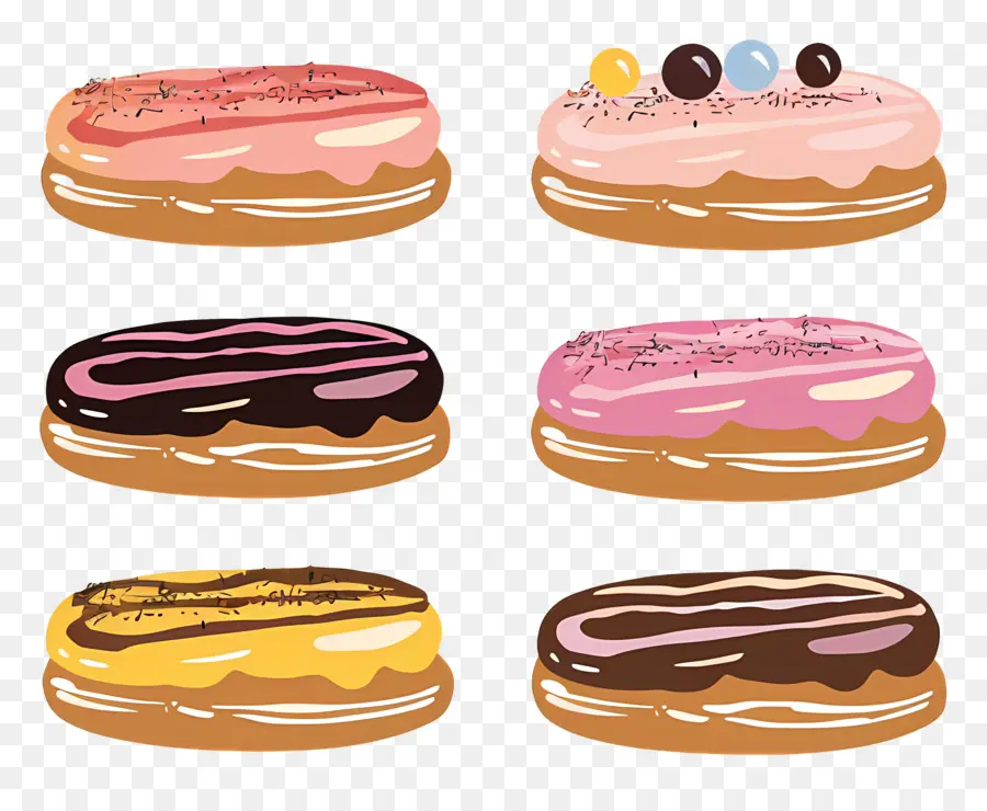 Eclairs，Doughnuts PNG