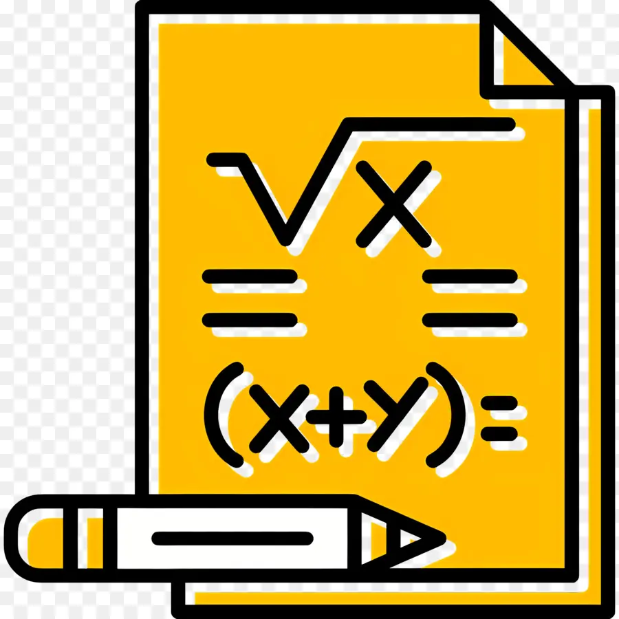 Math，Documento Amarelo PNG