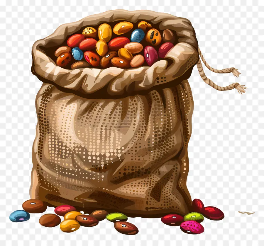 Saco De Feijão，Beans PNG