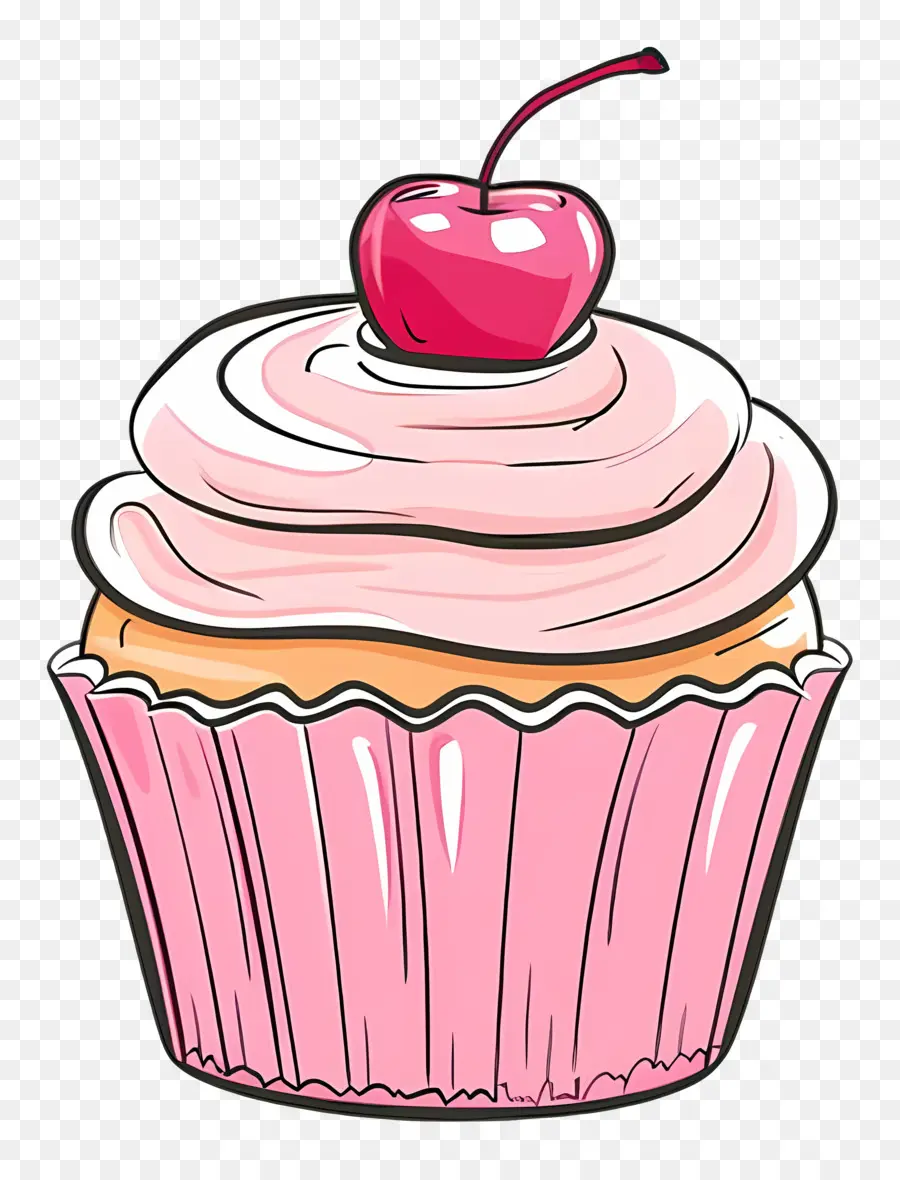 Cupcake，Cor De Rosa Cupcake PNG