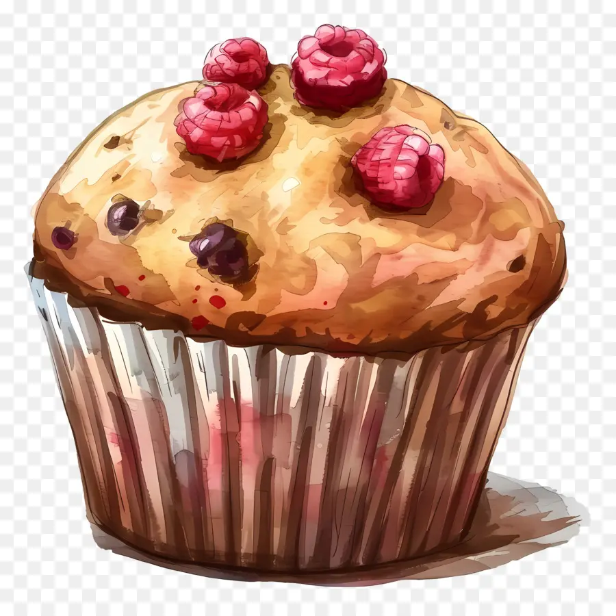 Muffin，Pintura Em Aquarela PNG