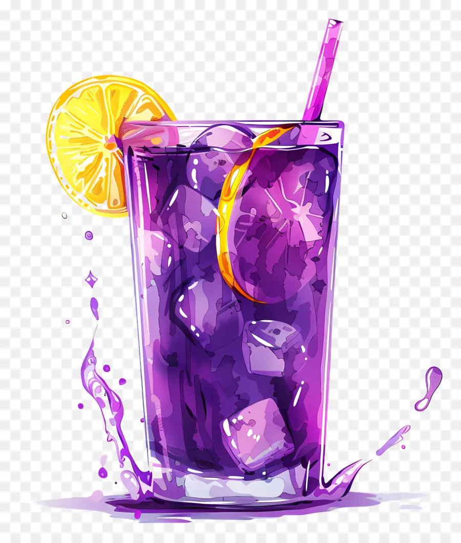 Limonada Roxa，Líquido Roxo PNG