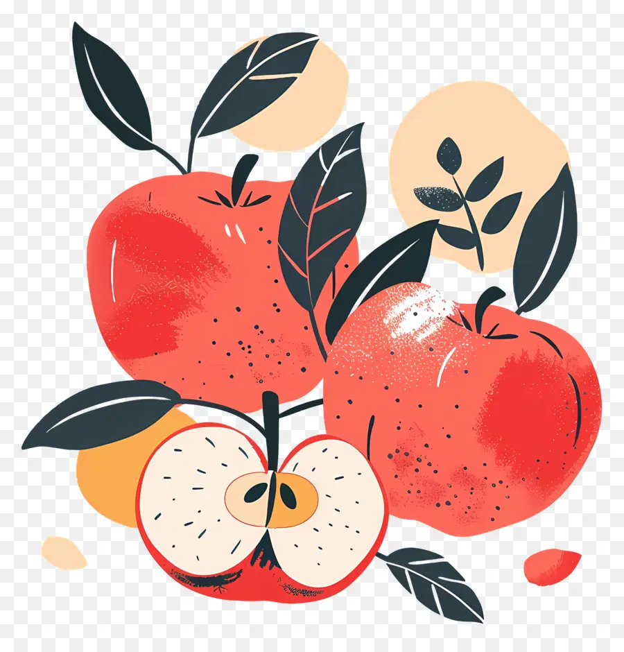 Maçãs，A Red Apple PNG