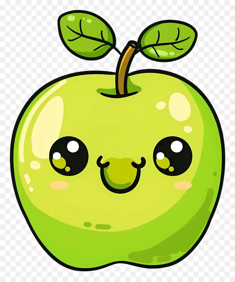 Bonito Apple，Maçã Verde PNG