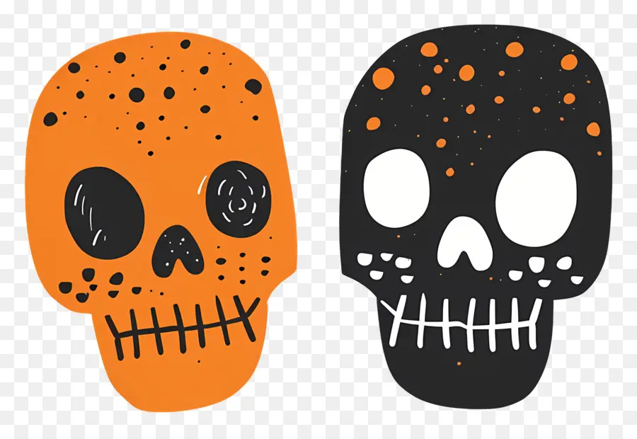 Crânios De Halloween，Crânio PNG