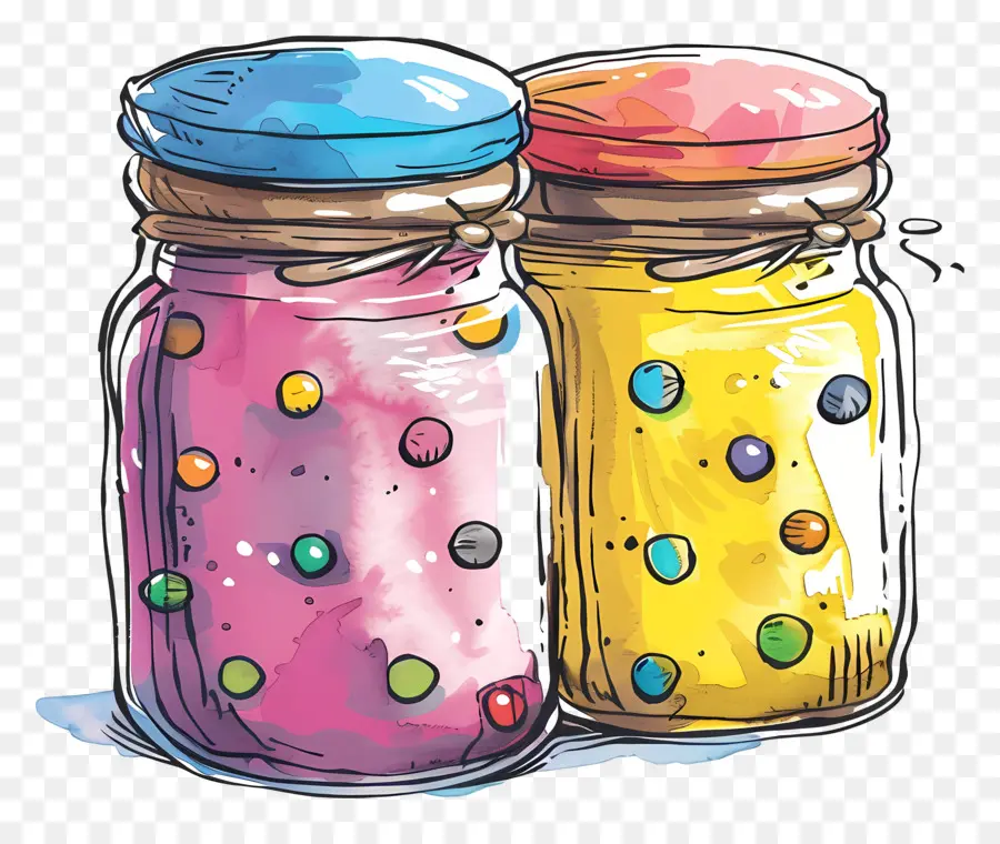 Cookie Jar，Aquarela PNG