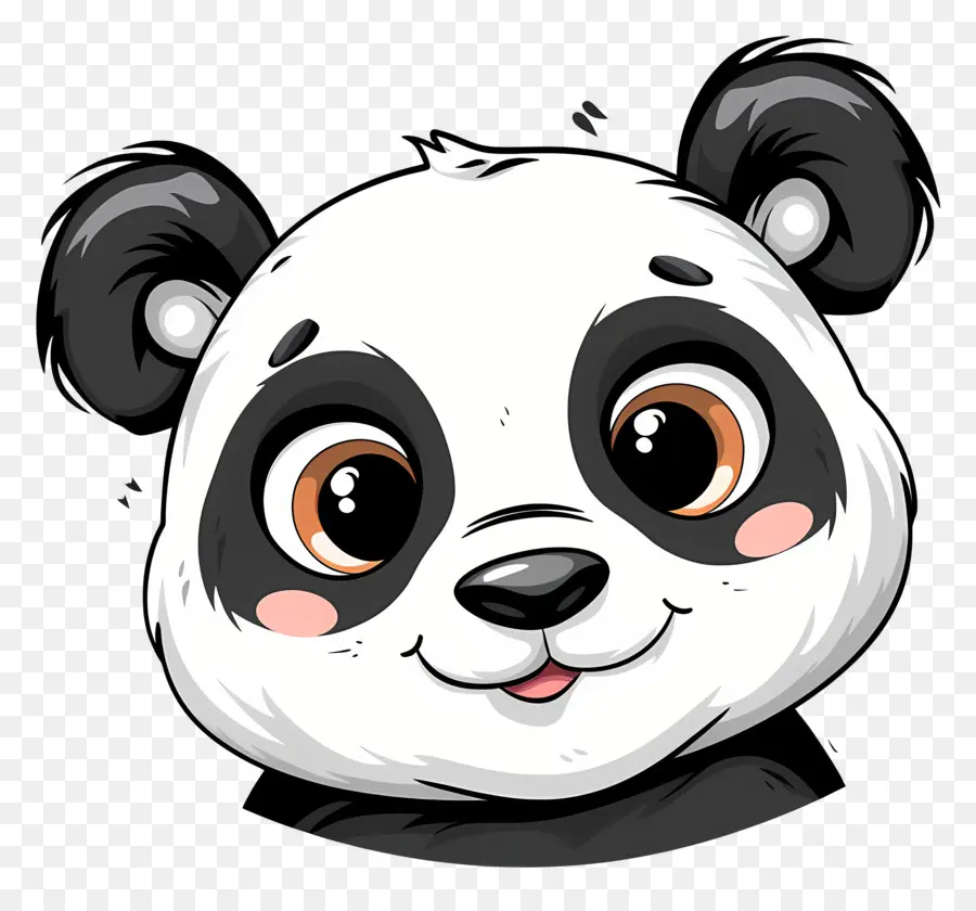 Rosto Fofo Do Panda，Urso Panda PNG