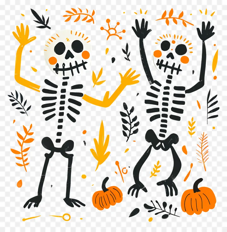 Esqueletos De Halloween，Esqueletos PNG