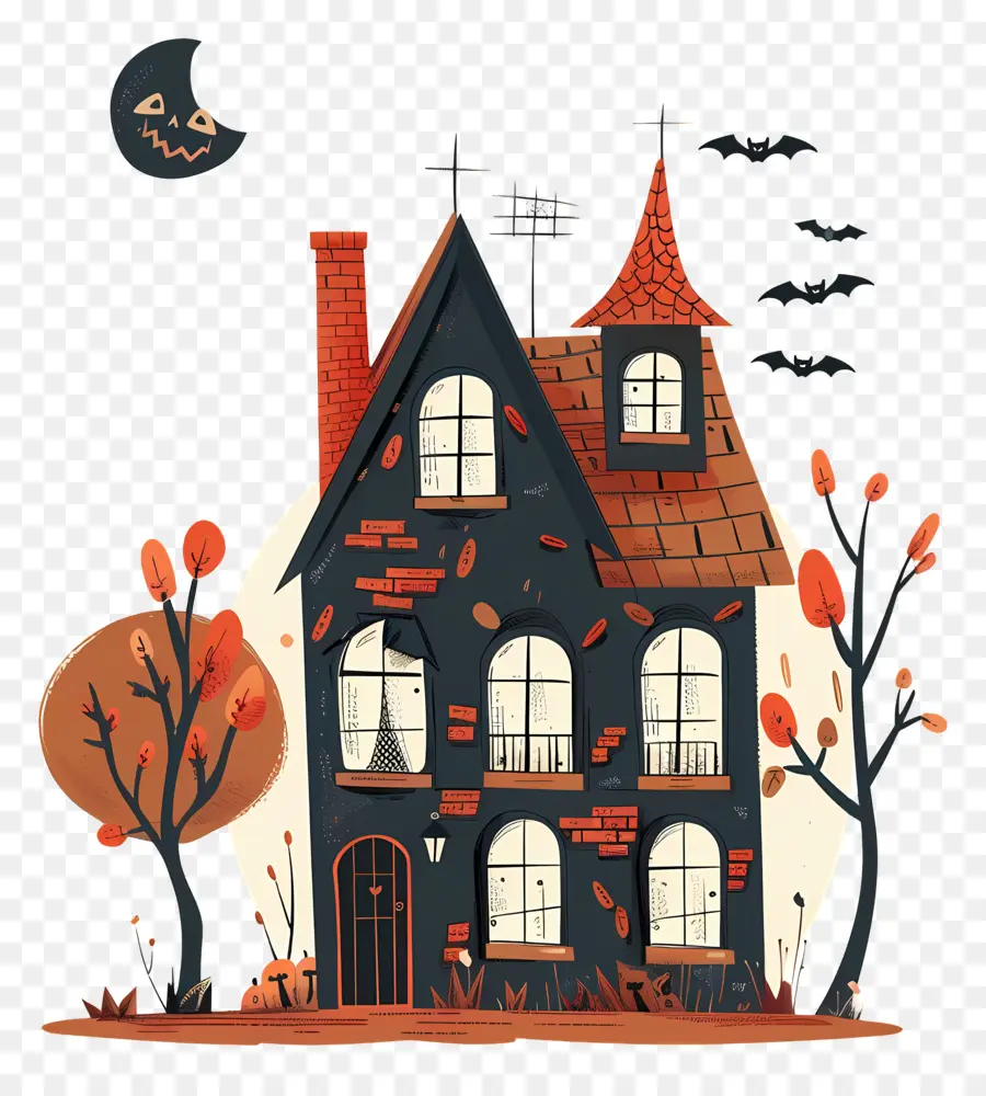 Casa De Halloween，Mansão Assombrada PNG