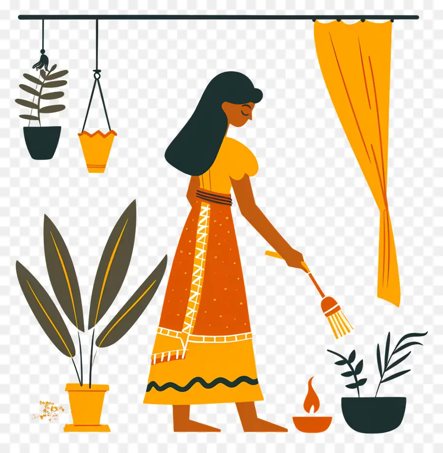 Casa De Limpeza Feminina，Plantas De Interior PNG