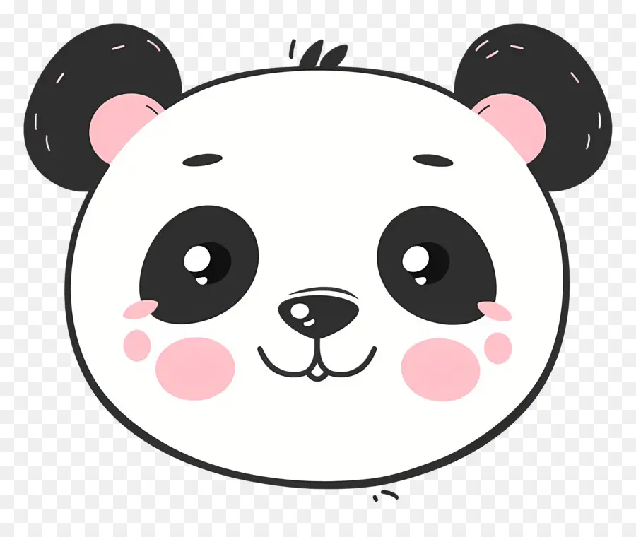 Rosto Fofo Do Panda，Ilustração Do Urso Panda PNG