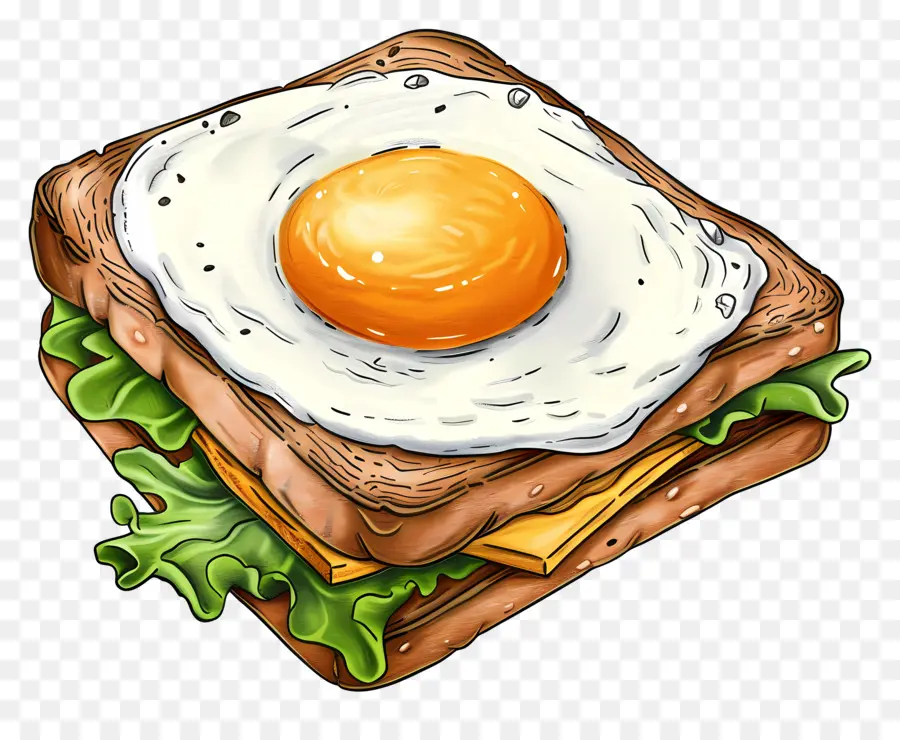 Egg Sandwich，Sanduíche PNG