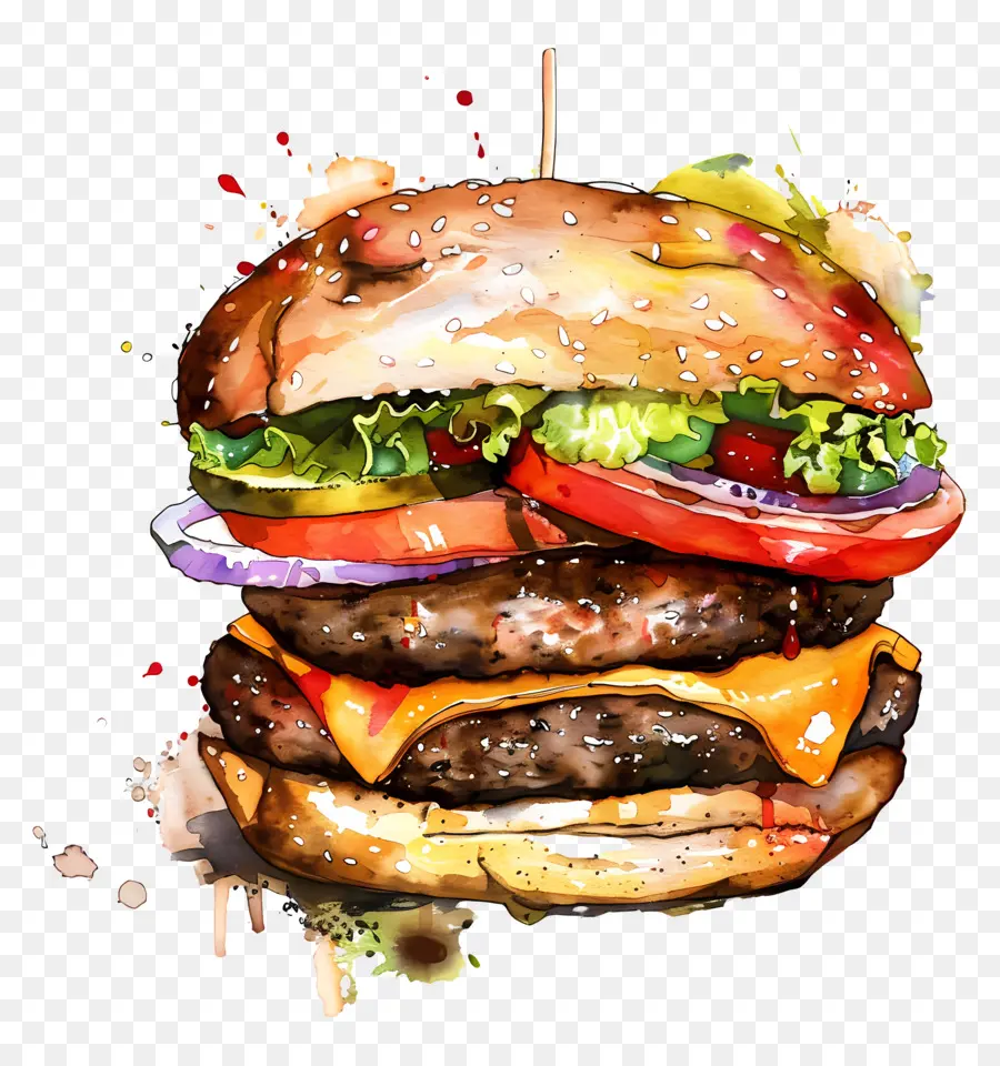 Hamburger，Alface PNG