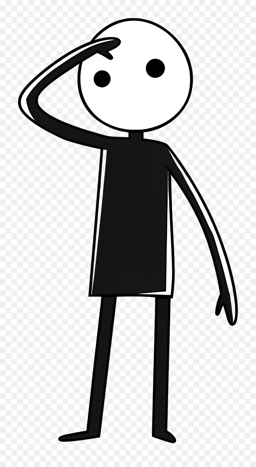 Stickman Saudando，Tristeza PNG