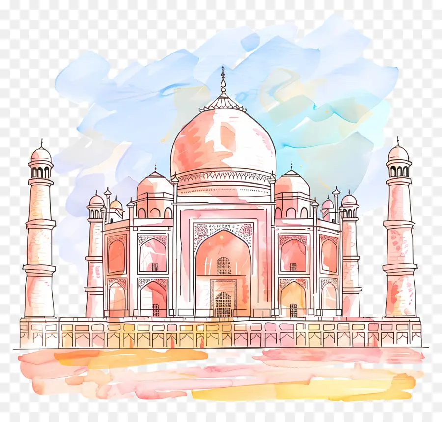 Fort De Agra，Taj Mahal PNG