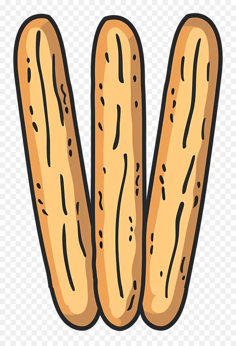 Baguete，Batatas Fritas PNG