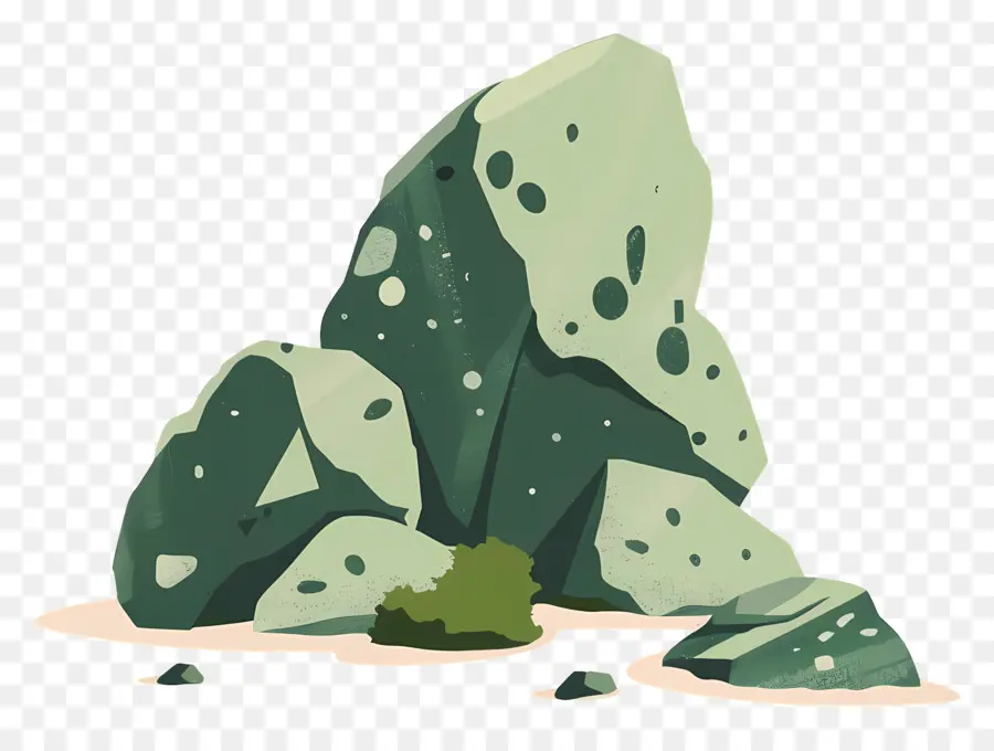 Musgo Da Pedra，Rochas Verdes PNG