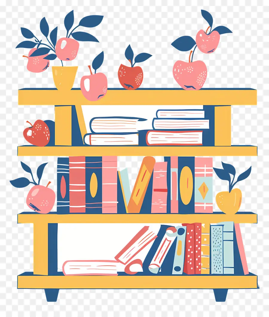 Bookshelf，Livros PNG