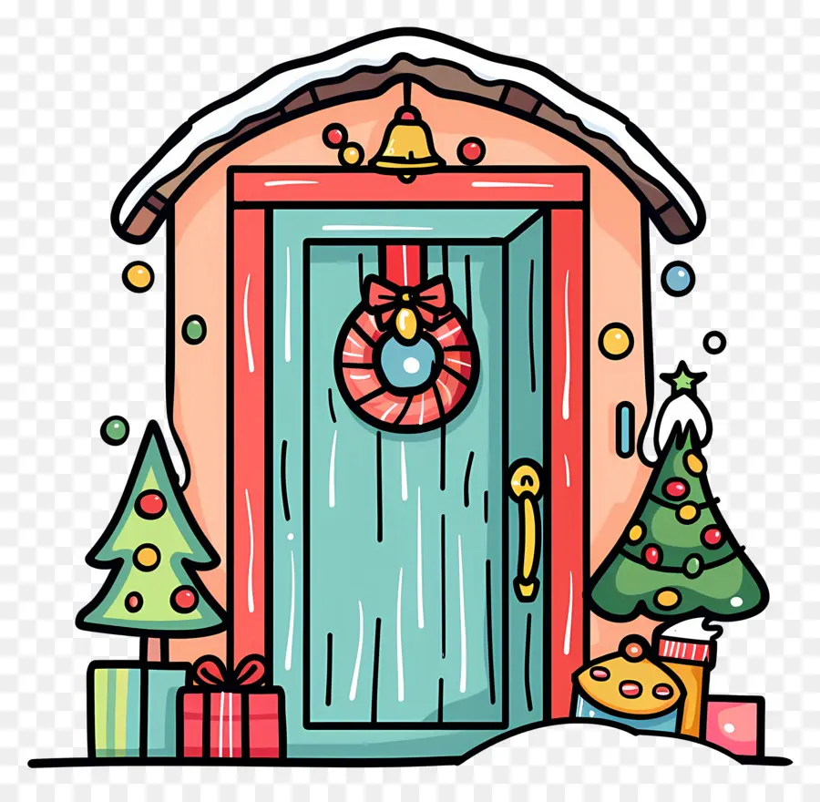 Natal Porta，Cartoon PNG