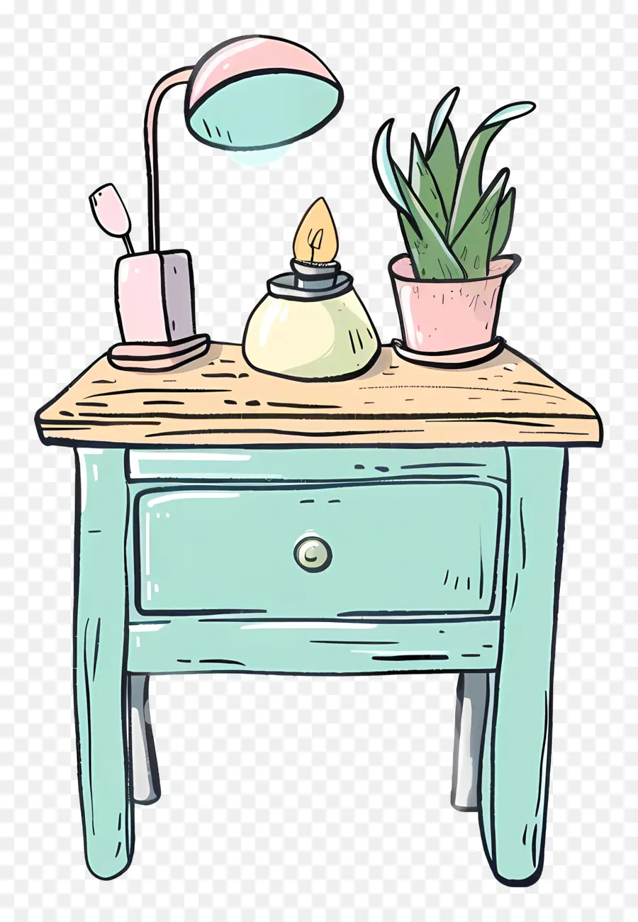 Bedside Table，Candeeiro De Mesa PNG