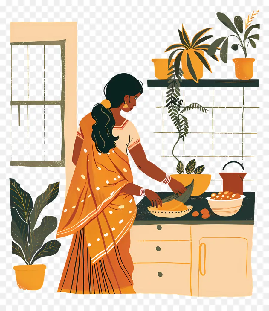 Dona De Casa Indiana，Kitchen PNG