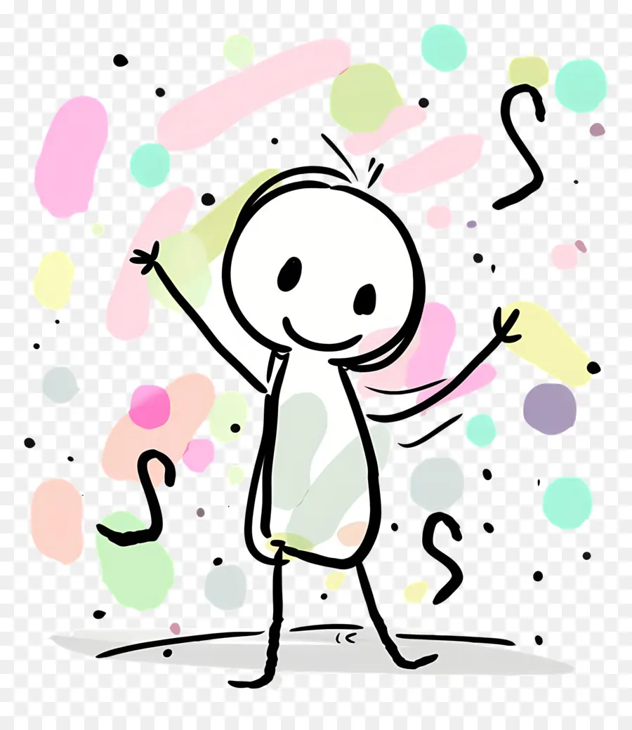 Dançando Stickman，Cartoon PNG