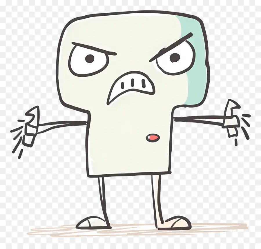 Angry Stickman，Personagem De Desenho Animado PNG