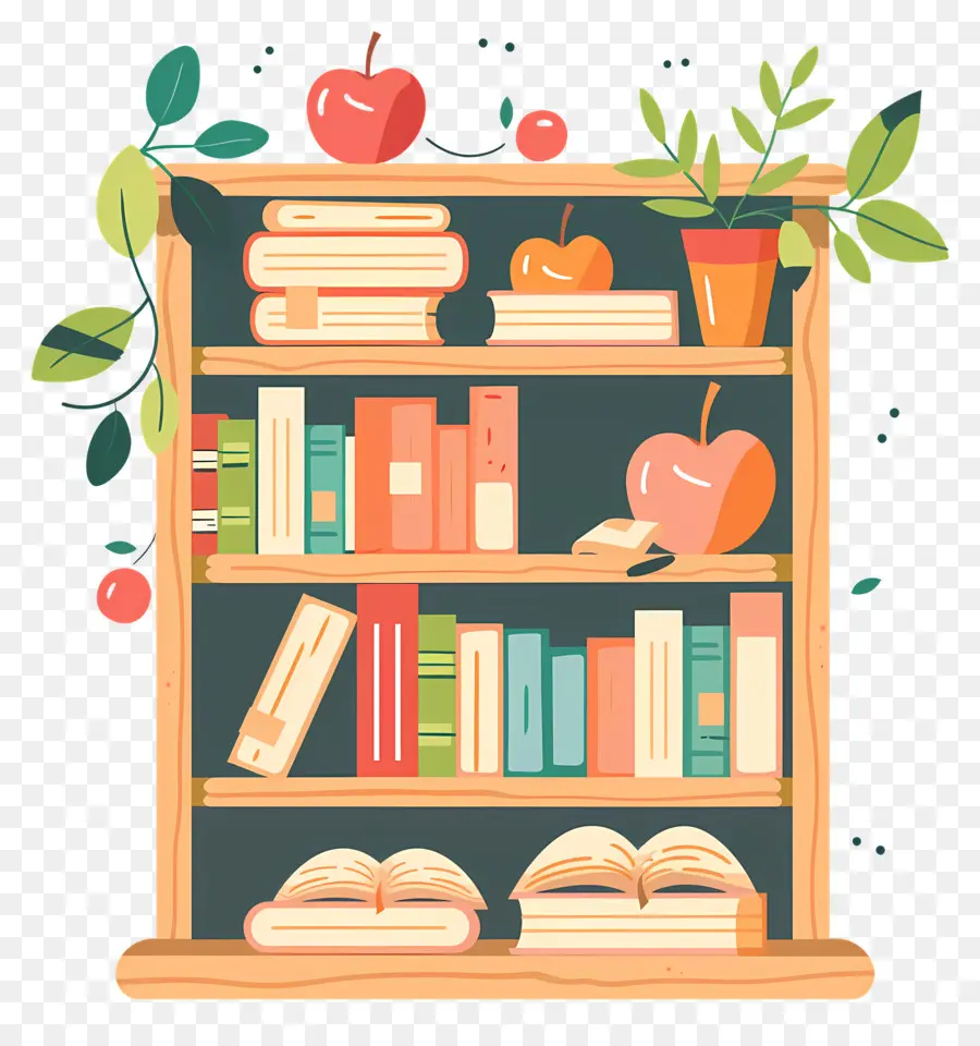 Bookshelf，Livros PNG