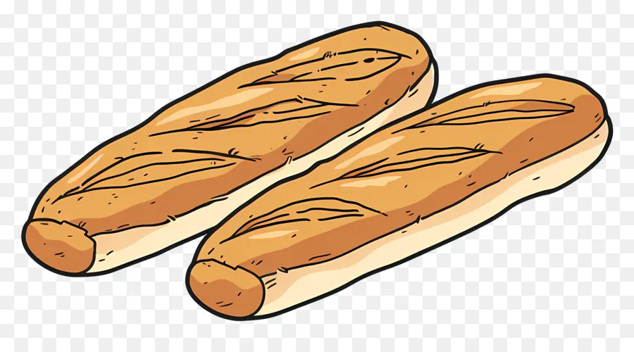 Baguete，Pão PNG