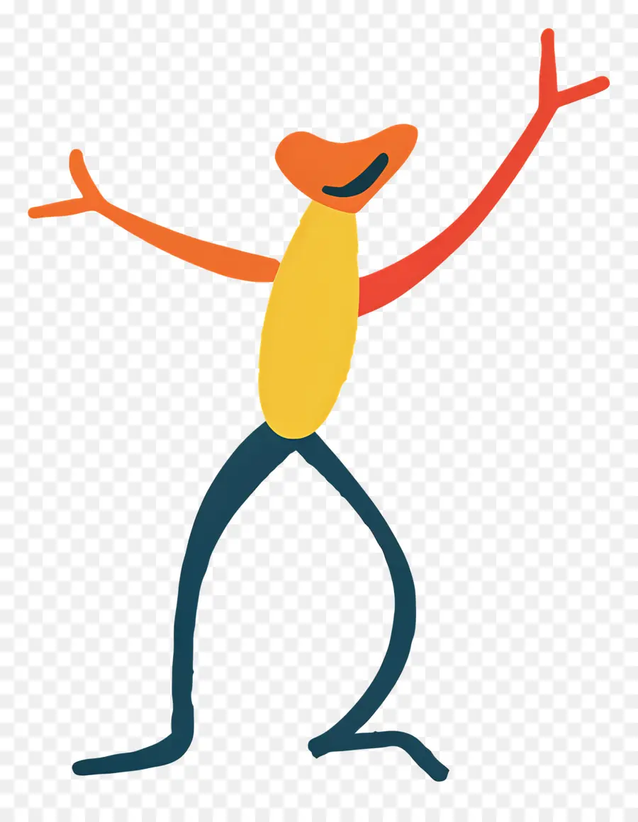 Dançando Stickman，Cartoon Sapo PNG