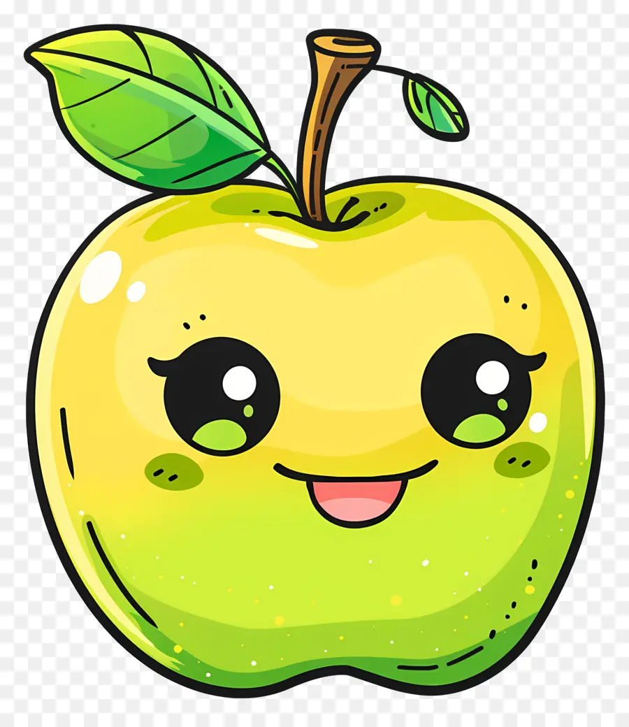 Bonito Apple，Desenho Animado Da Apple PNG