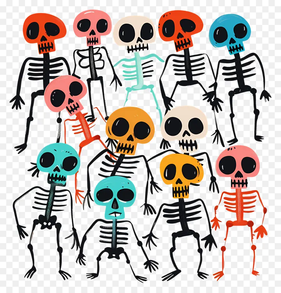 Esqueletos De Halloween，Esqueletos PNG