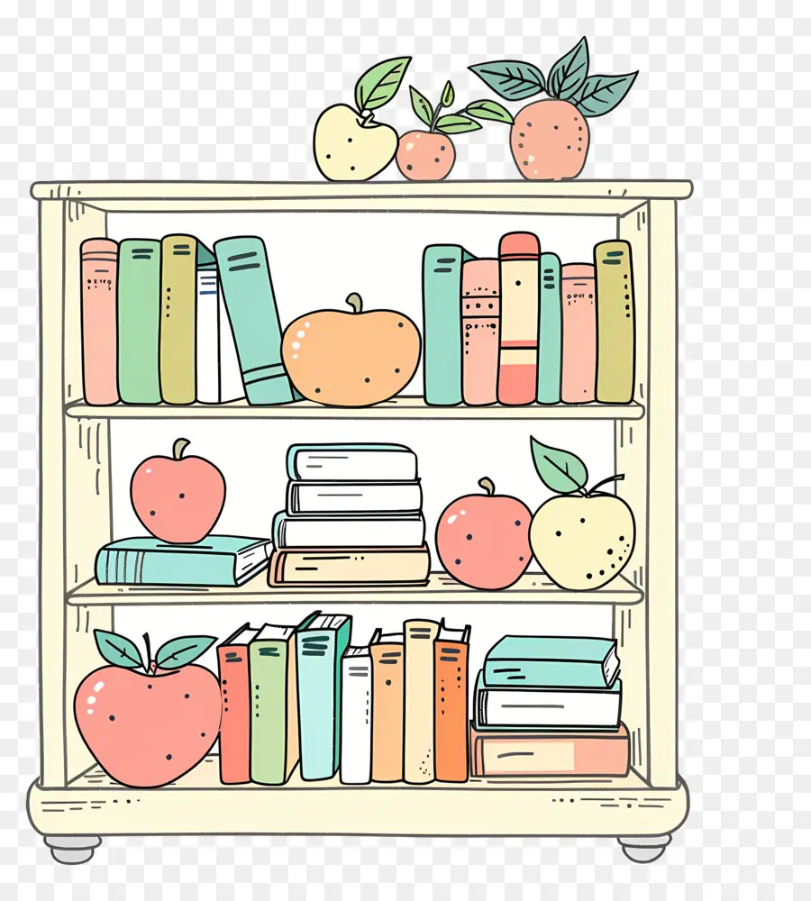 Bookshelf，Livros PNG