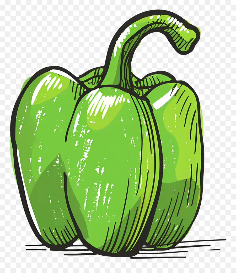 Pimentão，Green Pepper PNG