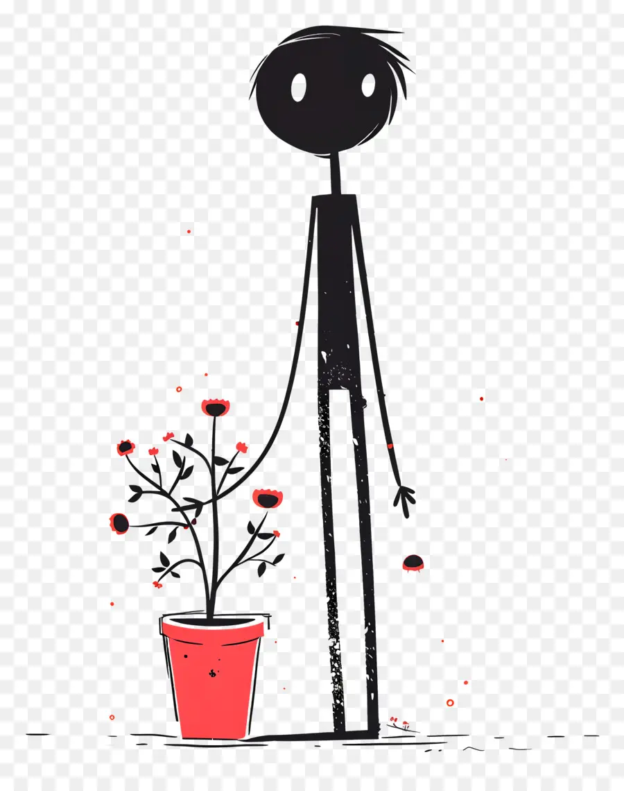 Homem De Pau，Vaso De Flores PNG