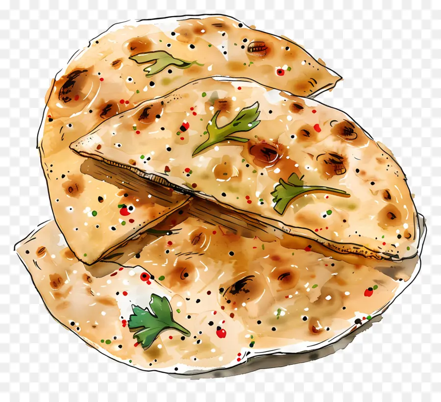 Naan，Pão Naan PNG