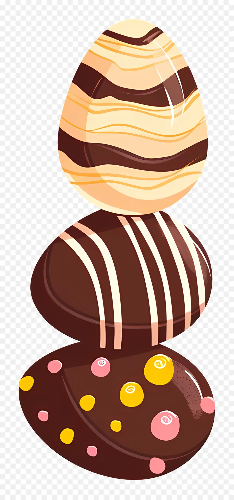 Chocolate De Páscoa.，Ovos De Chocolate PNG