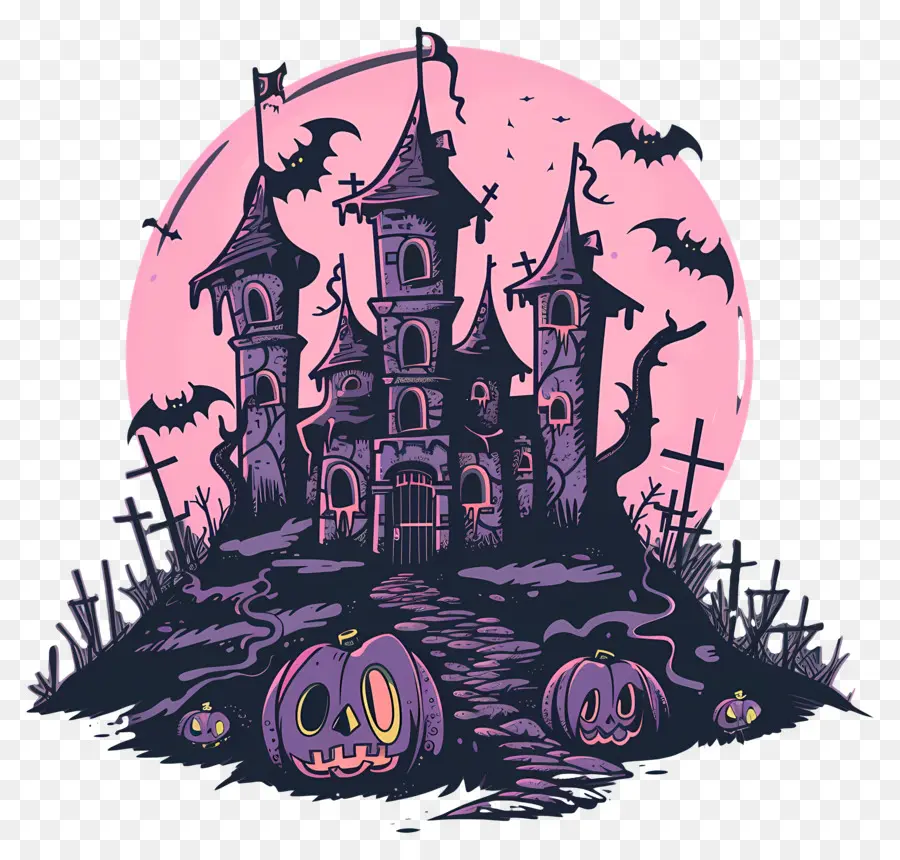 Castelo Assustador De Halloween，Dia Das Bruxas PNG