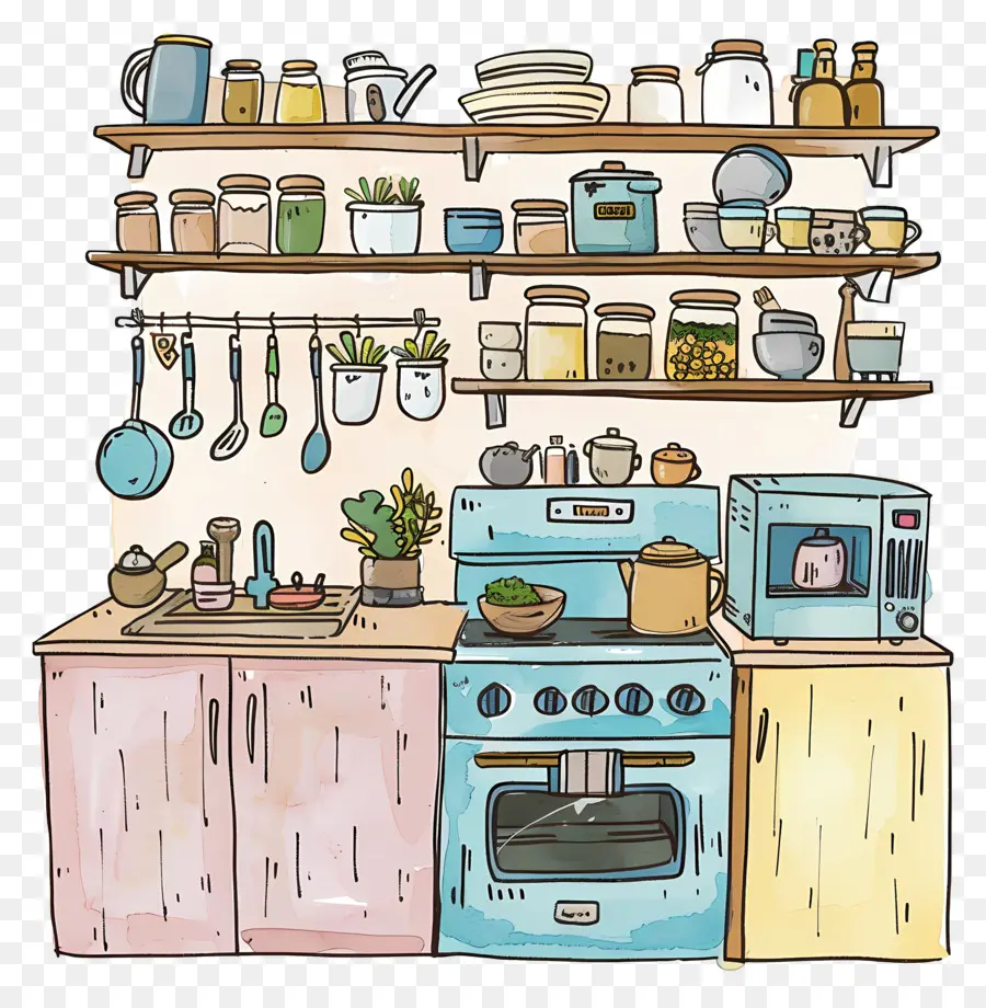 Kitchen，Decoração De Cozinha PNG