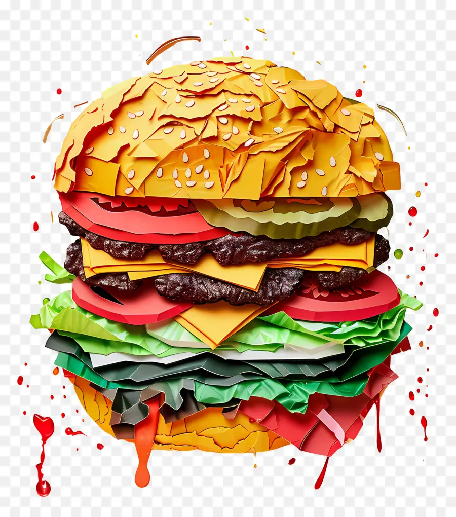 Hamburger，Cheeseburger PNG