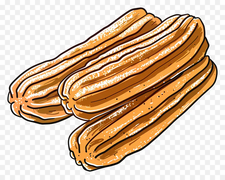 Churros，Banana PNG